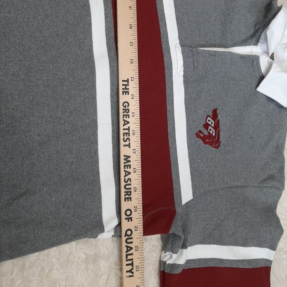 Vintage Rugby Wear Barbarian Men's 100% Cotton Gray and Brown Pullover Sweatshir - Picture 4 of 9
